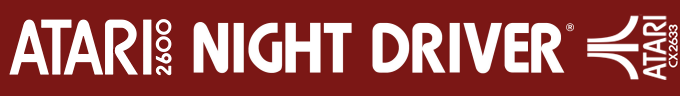 Night Driver logo for Atari 2600